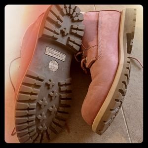 Pink Timberland Noots
